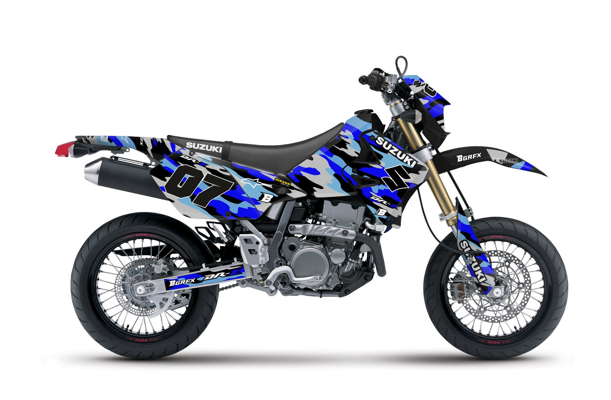 Pinerolo Suzuki Drz 400 Sm Usata IMPIANTO COMPLETO RS-2 CARBONIO