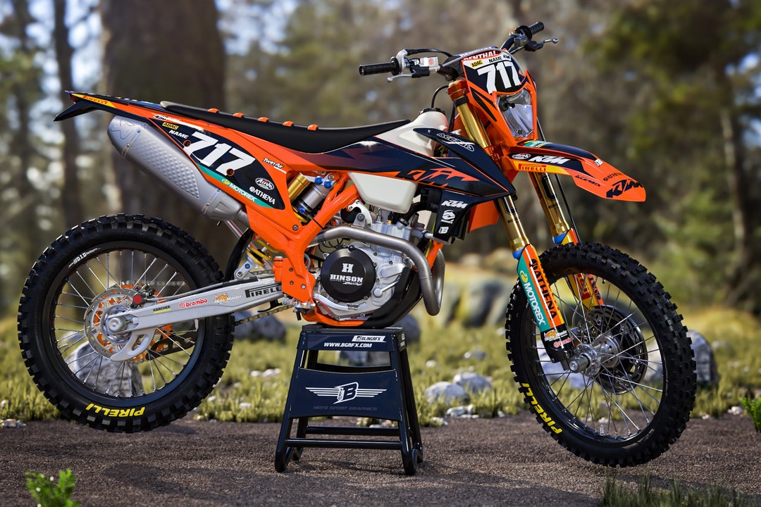 KTM EXC-EXC-F 125-250-350-450 2020-2023 Full Graphics Kit With