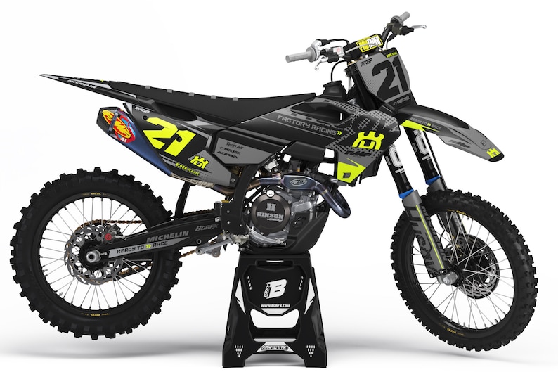 Husqvarna fc-tc fe-te 125-450 2023-2024 Full Graphics kit with riders id. image 2