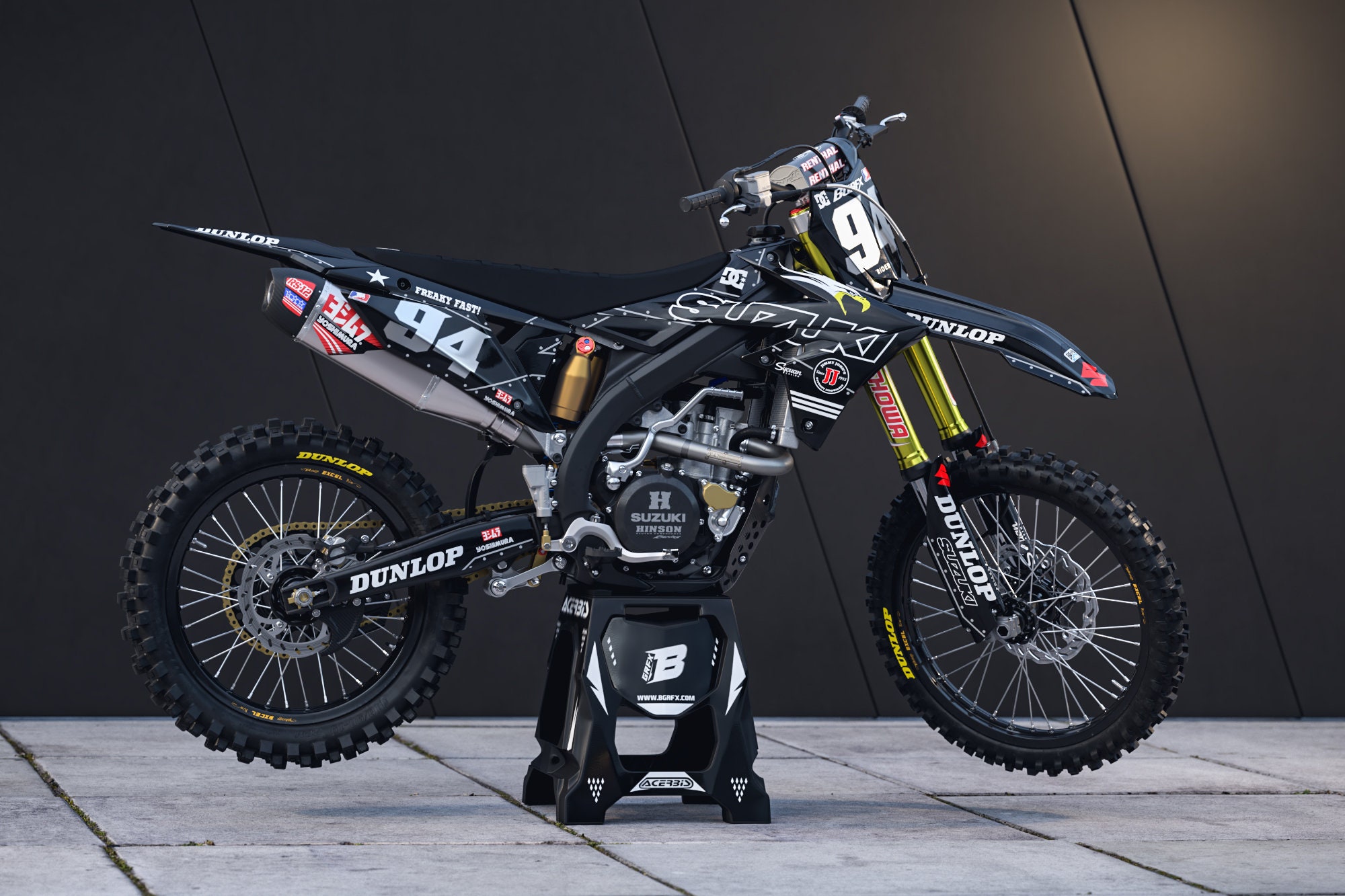 Suzuki Rmz 250-450 2018-2023 Full Graphics Kit With Riders Id. - Etsy