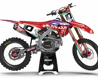 Honda Crf50 Full Graphics Set, Free Personal Id, Mini Plates