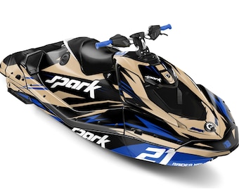 Sea-Doo Spark Trixx Graphics Kit, 23mil Thick Stickers - Attack Tan