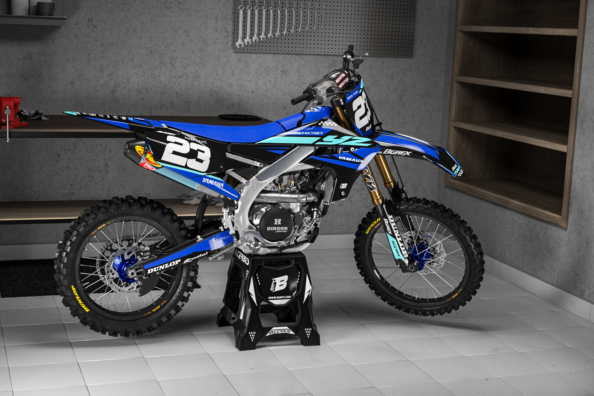 YAMAHA YZF 250-450 2018-2022 Full Graphics Kit With Riders Id. - Etsy
