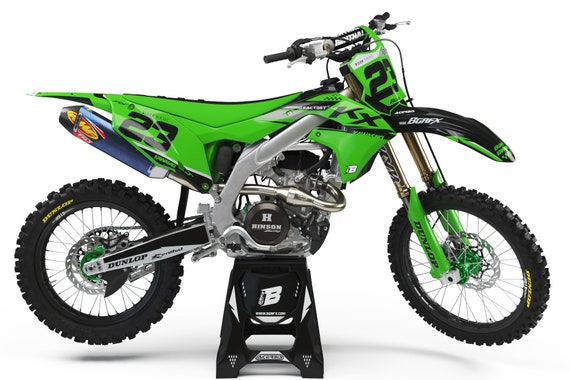 KAWASAKI KXF 250-450 2019-2023 Full Graphics Kit With Riders Id