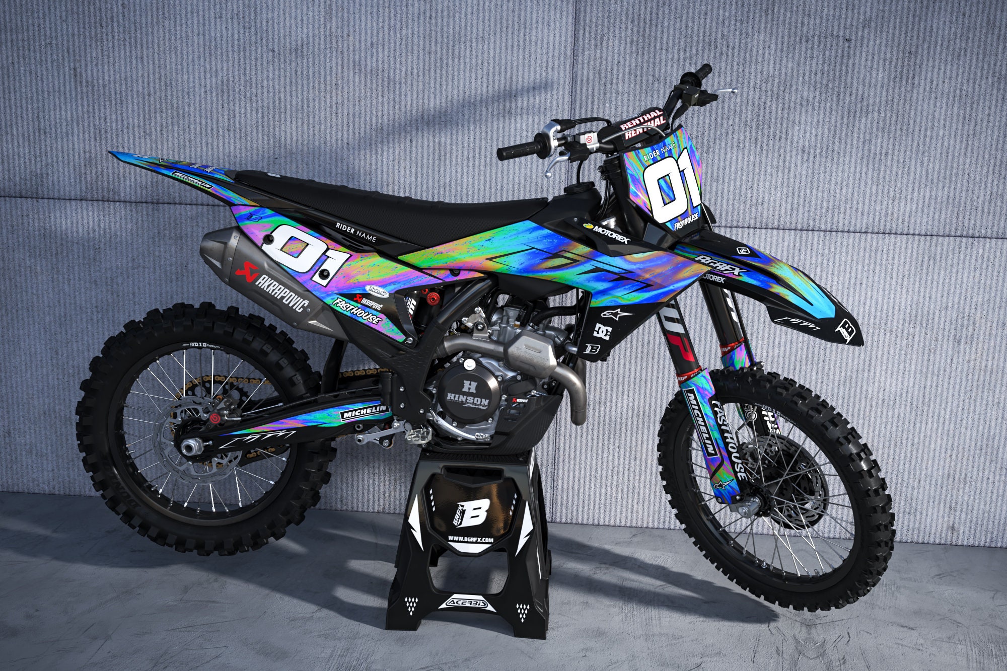 KTM SX-SXF 125-250-350-450 2023-2024 Full Graphics Kit With Riders