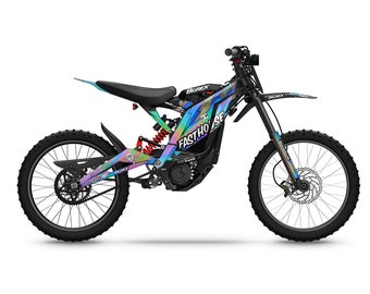 Surron Light Bee Graphics Kit – Custom Rider ID, Oil Slick Stickers