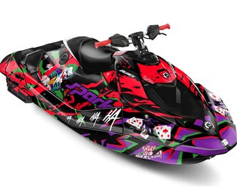 Sea-Doo Spark Trixx Joker グラフィックキット、23 mil (2024-2025)
