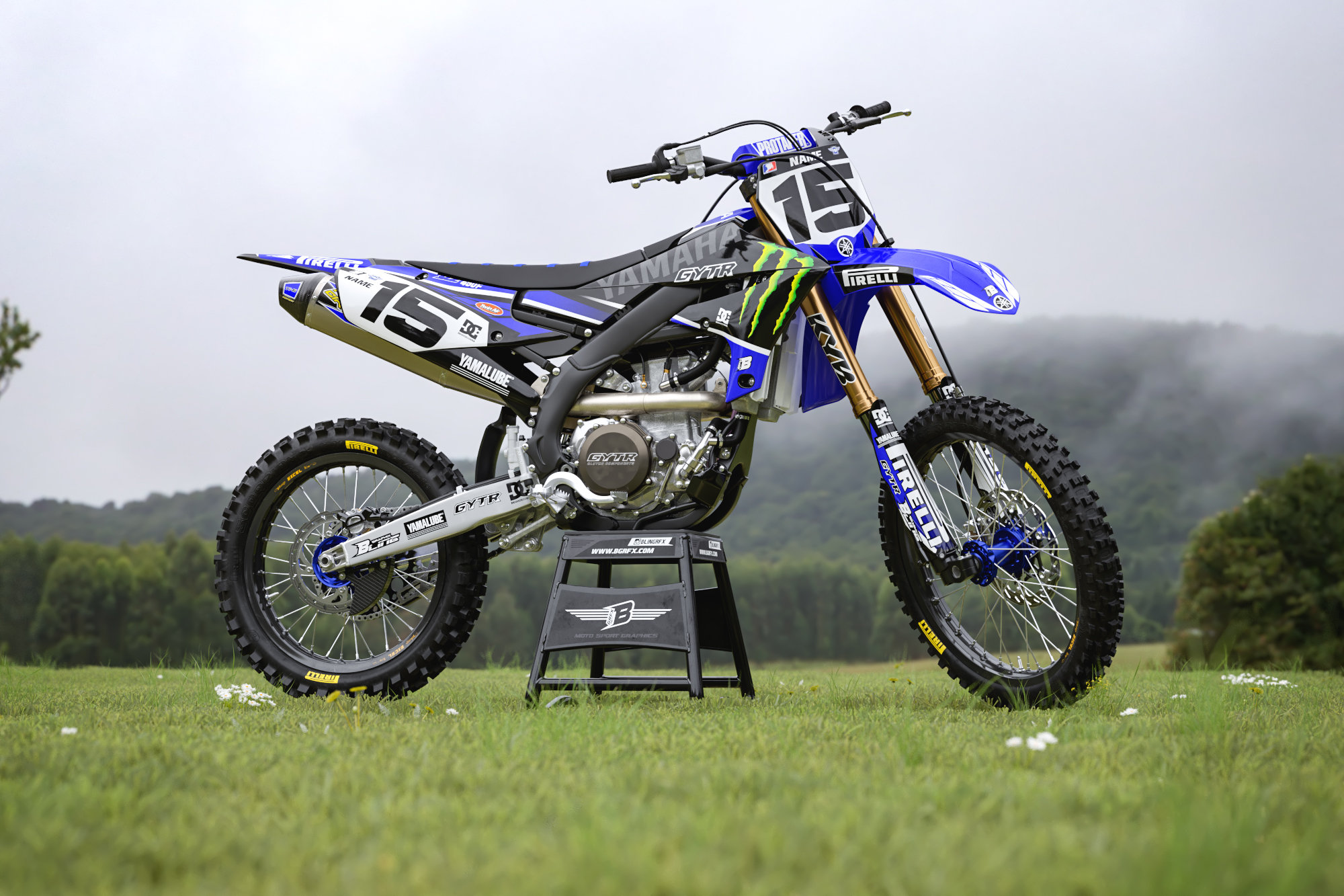 YAMAHA YZF 250-450 2018-2022 Full Graphics Kit With Riders Id