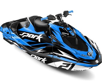 Kit de gráficos Trixx para Sea-Doo Spark, 23 mil, azul ataque