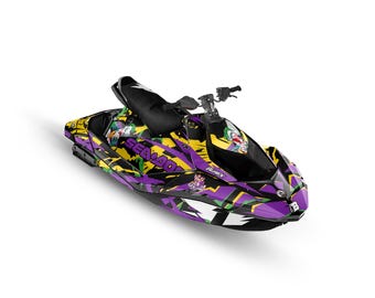 Sea-Doo Spark Trixx Graphics Kit, Joker Yellow, 23 mil (2014-2023)