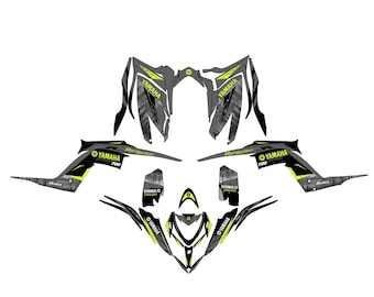 Kit Décalcomanies Yamaha Raptor 700 (2013-2023) - Bleu - Vinyle Personnalisé