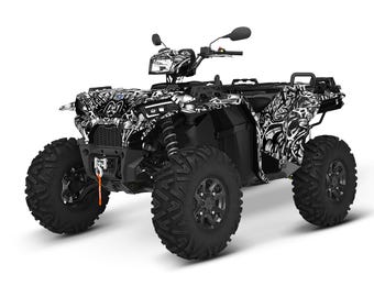 Kit de gráficos Polaris Sportsman, 23 mil, identificación de piloto personalizada