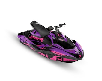 Sea-doo Spark Trixx Graphics Kit (2014-2023) - Attack Pink Design