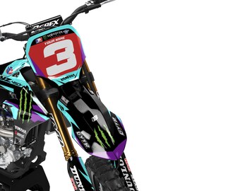 Kit Plastiques + Graphiques Yamaha YZ450F 2023-2024 / YZ250F 2024 - Personnalisation Numéro Et Nom - Neuf