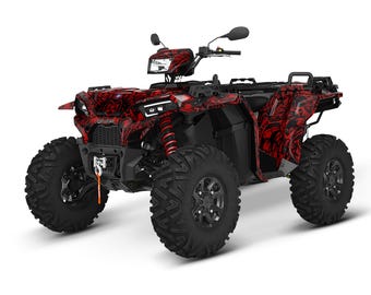 Polaris Sportsman Grafikkit: xp 850-1000 (2020-2025), 23 mil, Custom Design