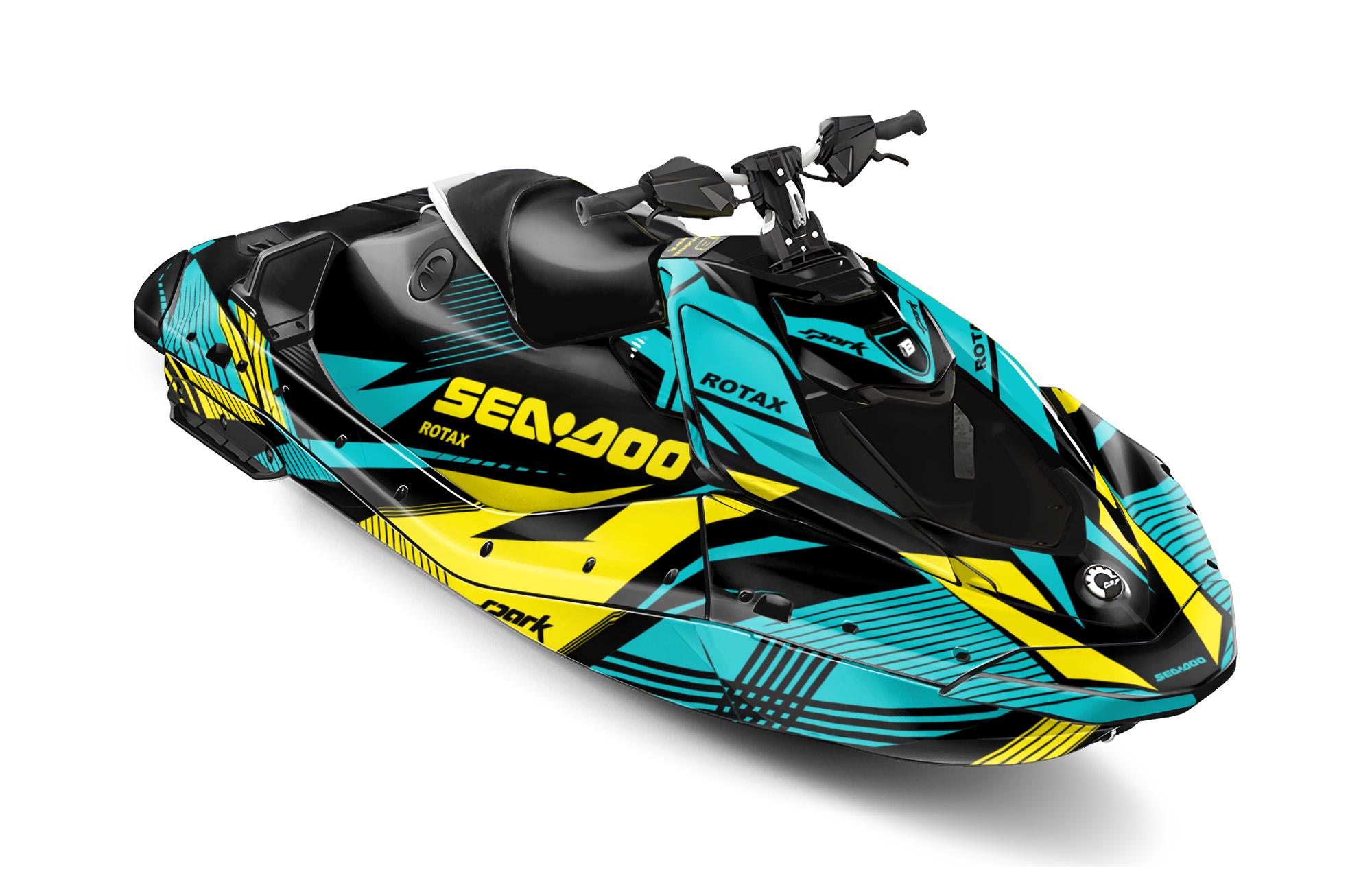 Sea-doo Spark Trixx Graphics Kit 2024-2025, 23 Mil Thick Stickers