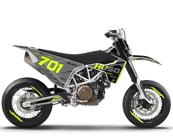 Husqvarna 701 sm enduro 2015-2023 Full Graphics kit with riders id.