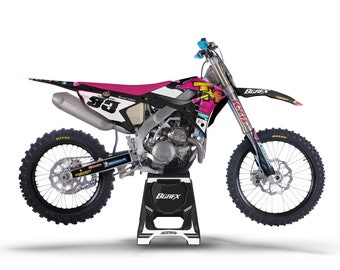 Tm racing mx en smr smx 125-250-350-450 2022-2024 Full Graphics kit with riders id.