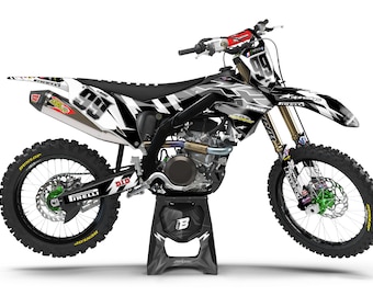 KAWASAKI KXF 250-450 2019-2023 Full Graphics Kit With Riders Id