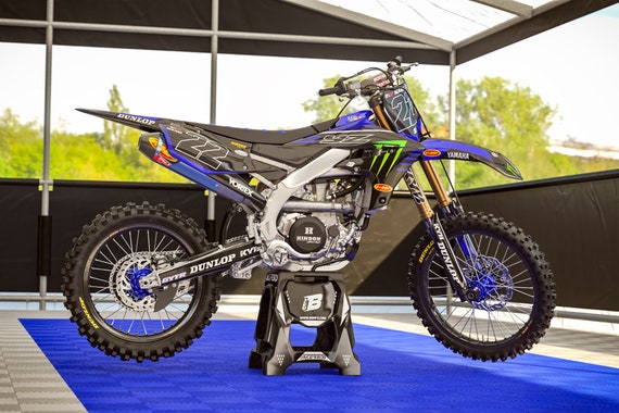 YAMAHA BLUE LOCK ON GRIPS YZF 250 450 YZ 250F 450F