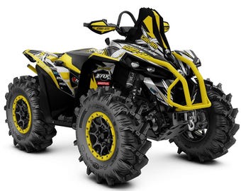 Can-am Renegade Graphics Kit: XXC XMR, Custom Rider ID, 23 mil