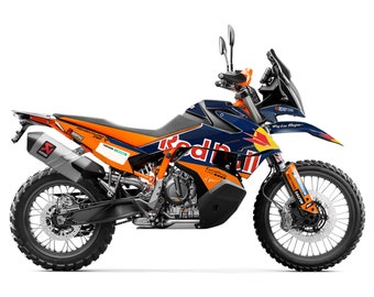 KTM ADVENTURE R 790-890 2018-2022 Factory Full Graphics kit with riders id.