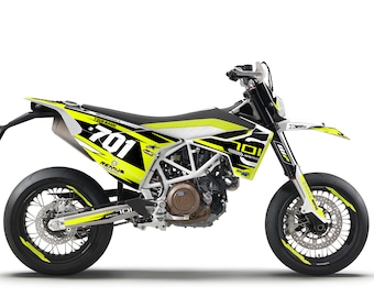 Husqvarna 701 sm enduro 2015-2023 Full Graphics kit with riders id.