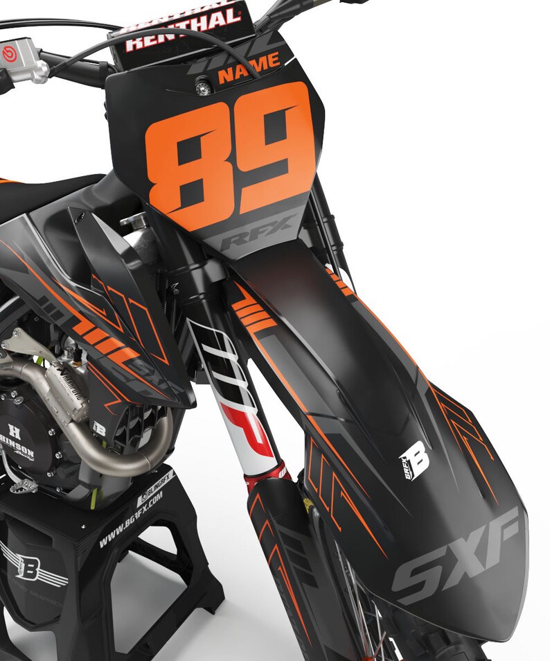 KTM Kotflügel hinten Schwarz SX/SXF 125, 250, 300, 350, 450 2023