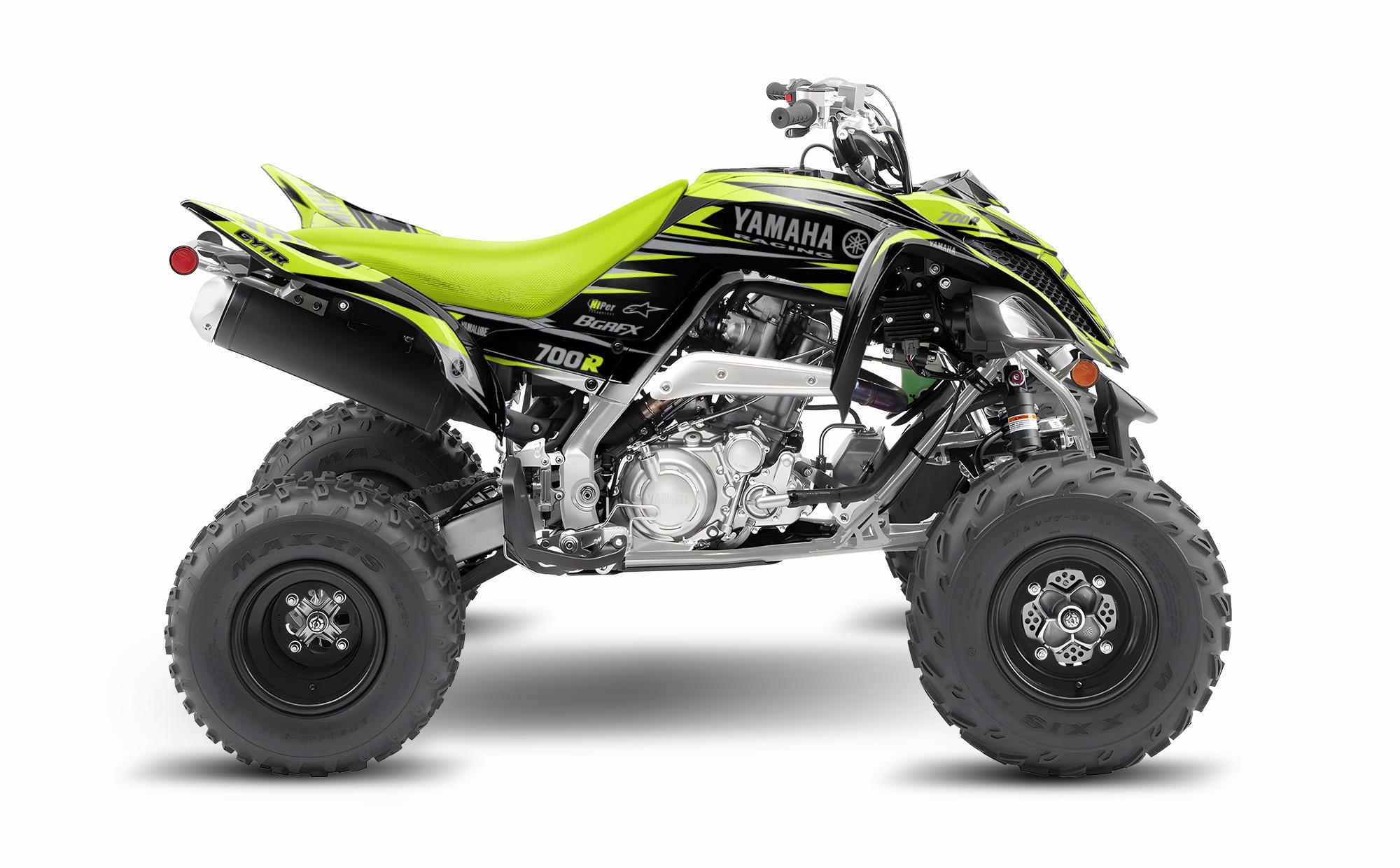 Kit déco Yamaha YFM 700 Raptor - Fuel Jaune - Boutique Kit Déco Moto