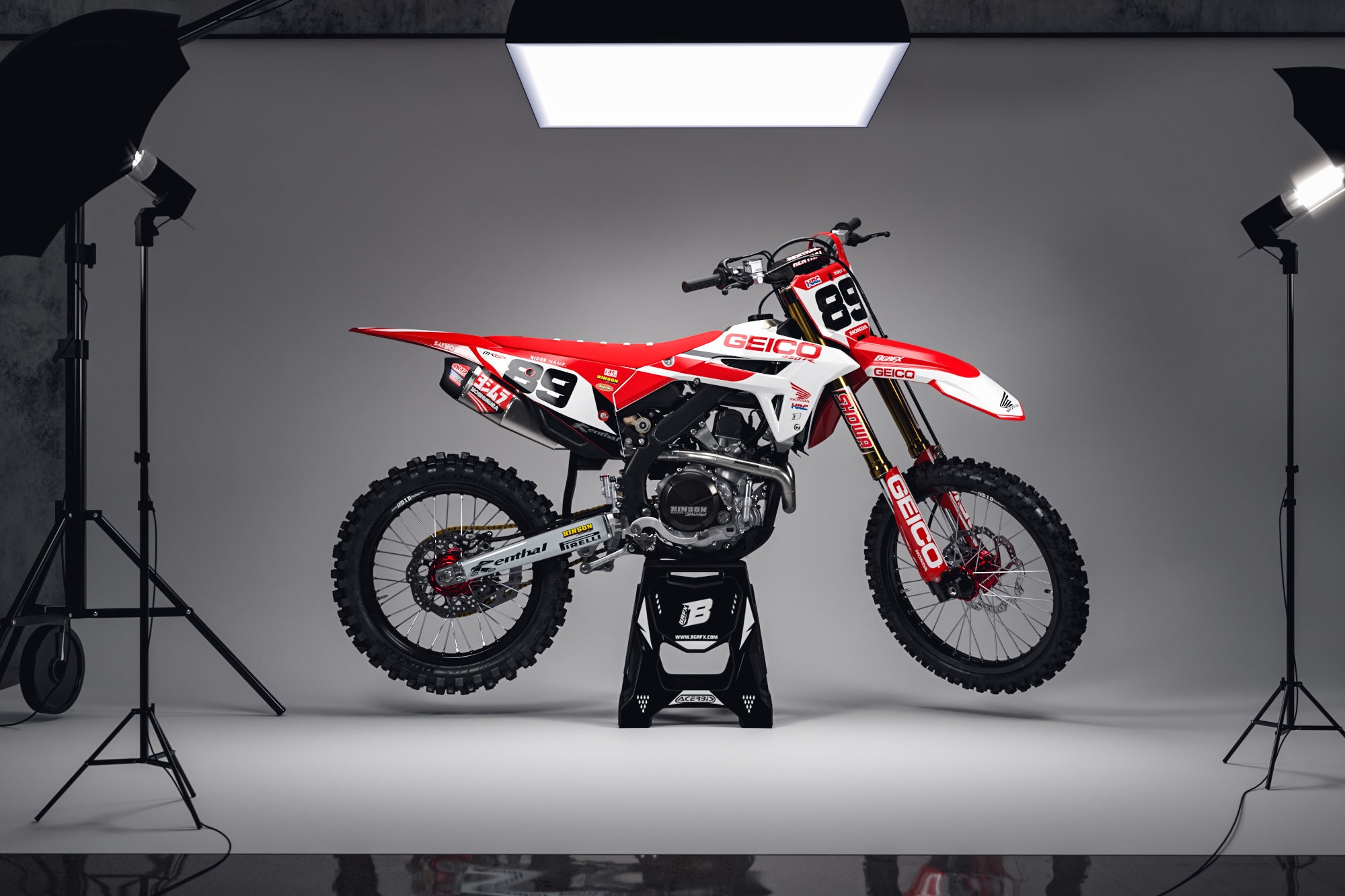 Honda Crf 250-450 2021-2023 Full Graphics Kit With Riders Id. - Etsy