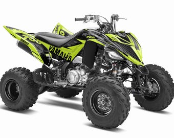 Yamaha Raptor 700 700r se 2013-2024 Full graphics / stickers kit High Quality 23 mil thick with riders id.