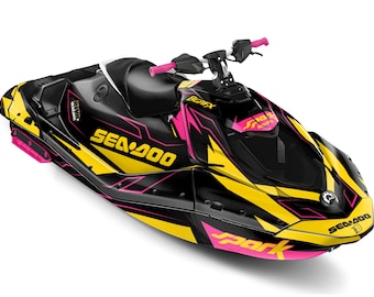 Sea-Doo Spark Trixx-dekalkit, 23 mm, avstämd gul design