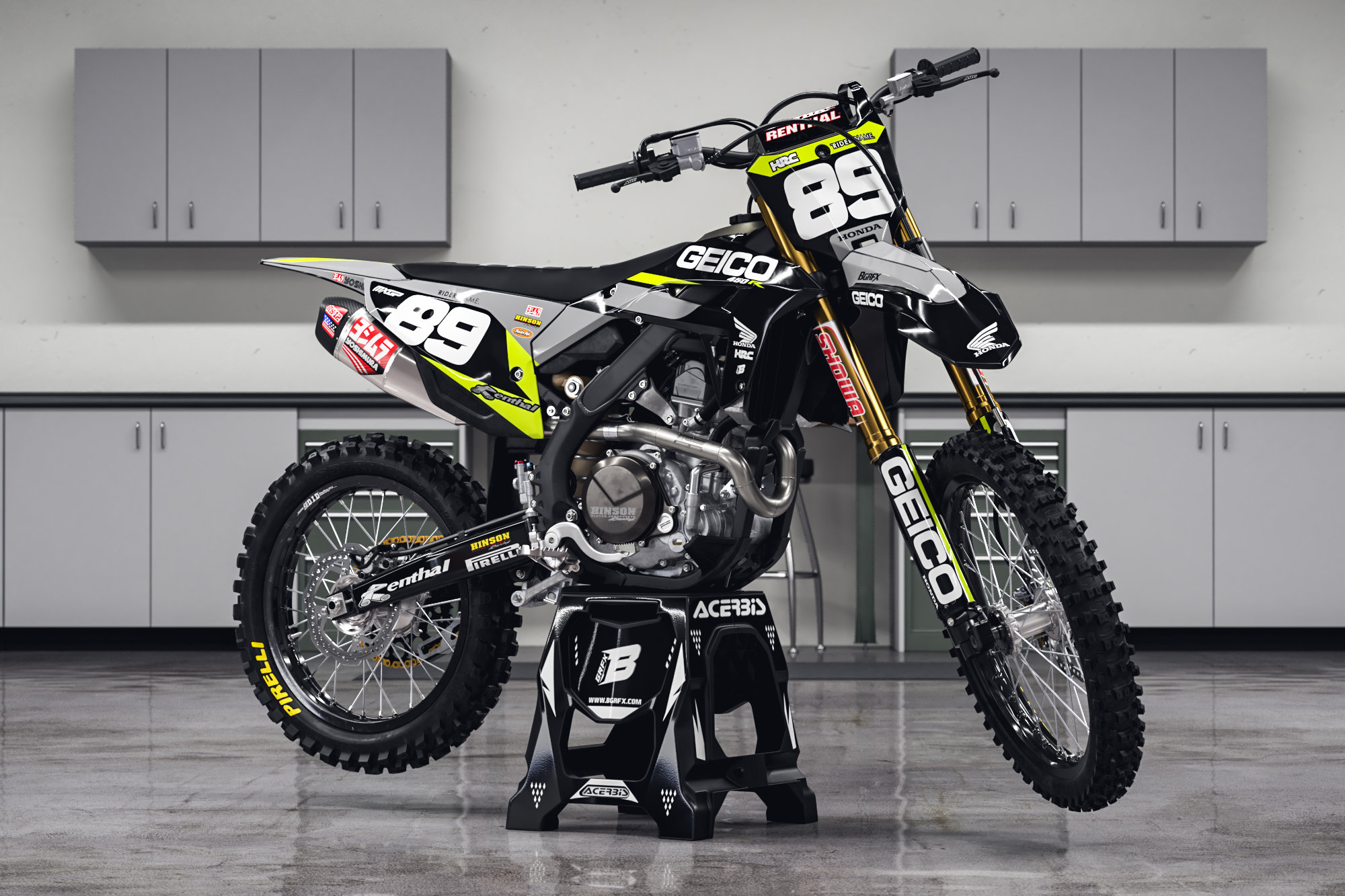 Honda Crf 250-450 2021-2023 Full Graphics Kit With Riders Id. - Etsy