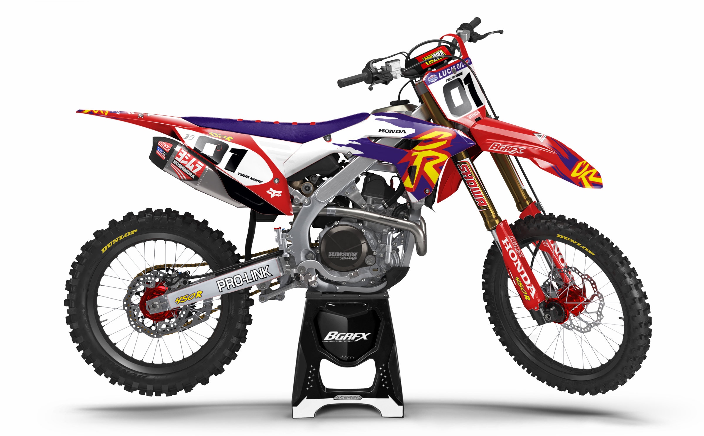 Honda Crf 250-450 2021-2023 Full Graphics Kit With Riders Id