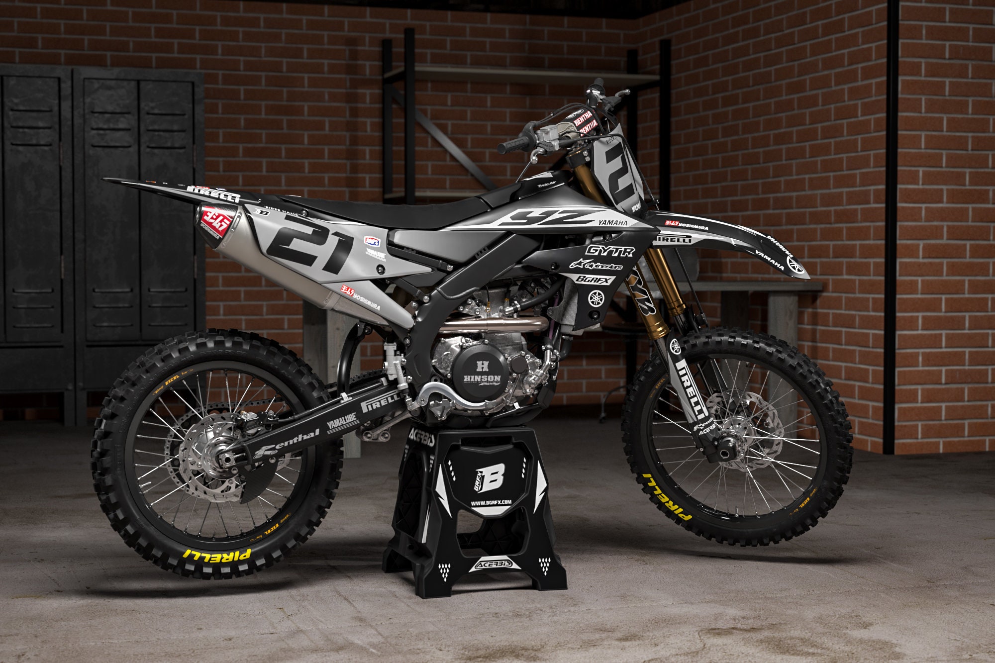 Yamaha Yzf 250-450 2018-2022 Full Graphics Kit With Riders Yamaha Yzf 250-450 2018-2022 Full Graphics Kit With Riders