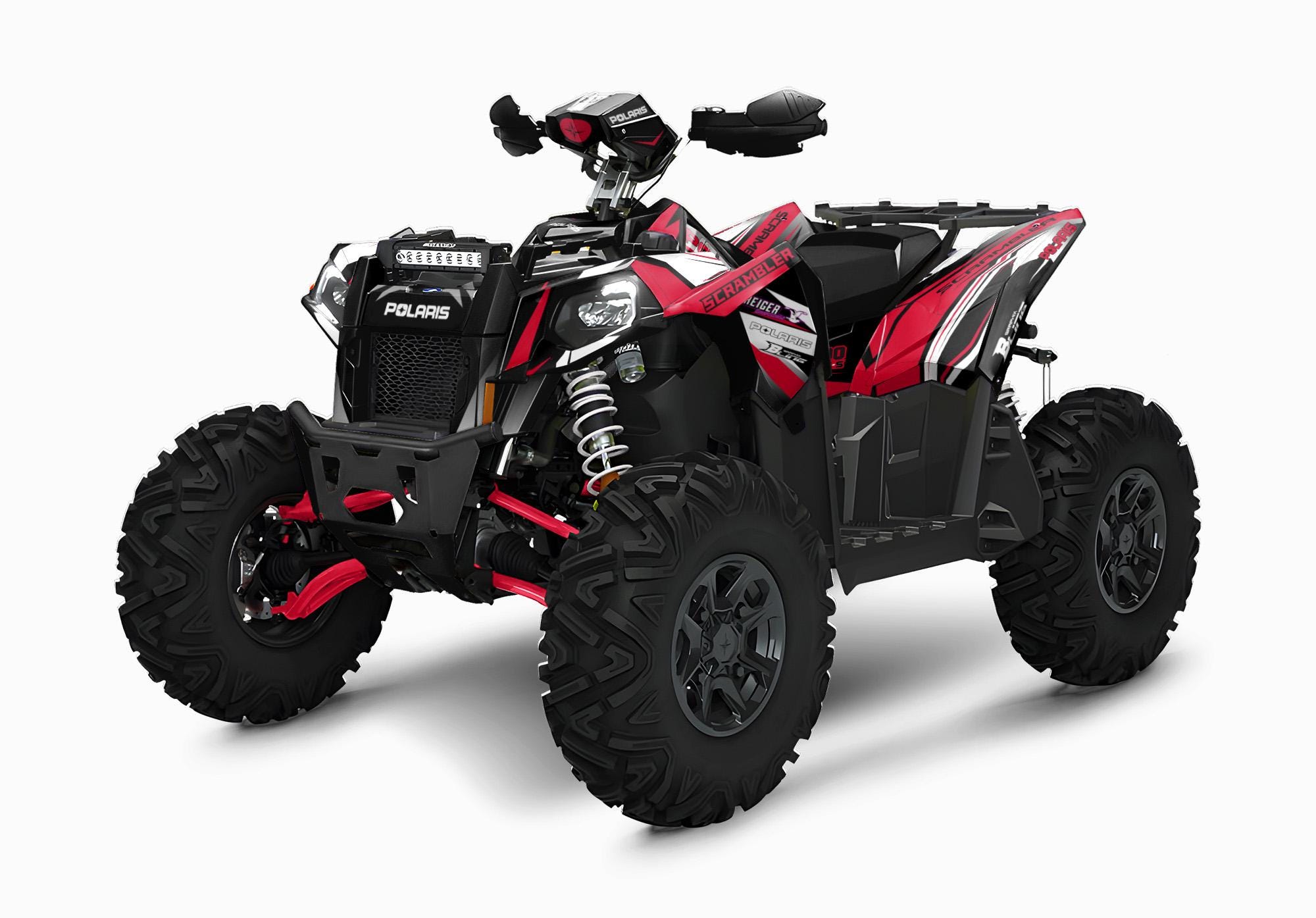 Copri Ammortizzatori Per Polaris Scrambler S XP 1000S 2024 - Set Di 4, Blu, Impermeabili, Chiusura In Velcro, Protezione Da Fango E Polvere