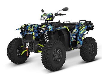 Kit de gráficos Sportsman XP (23 mil), diseño azul trance