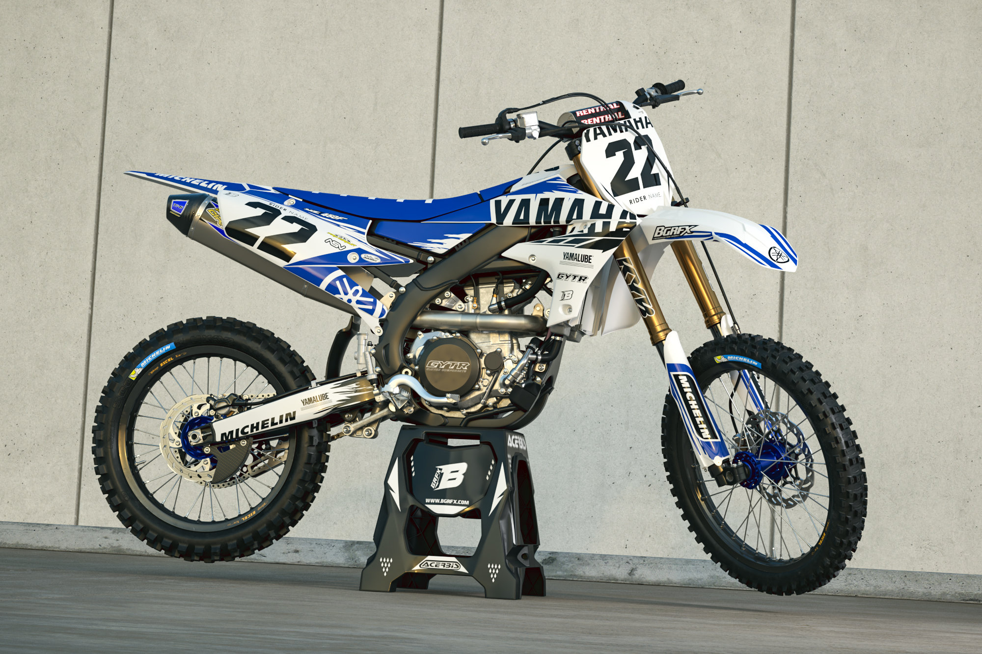 YAMAHA YZF 250-450 2018-2022 Full Graphics Kit With Riders Id. - Etsy