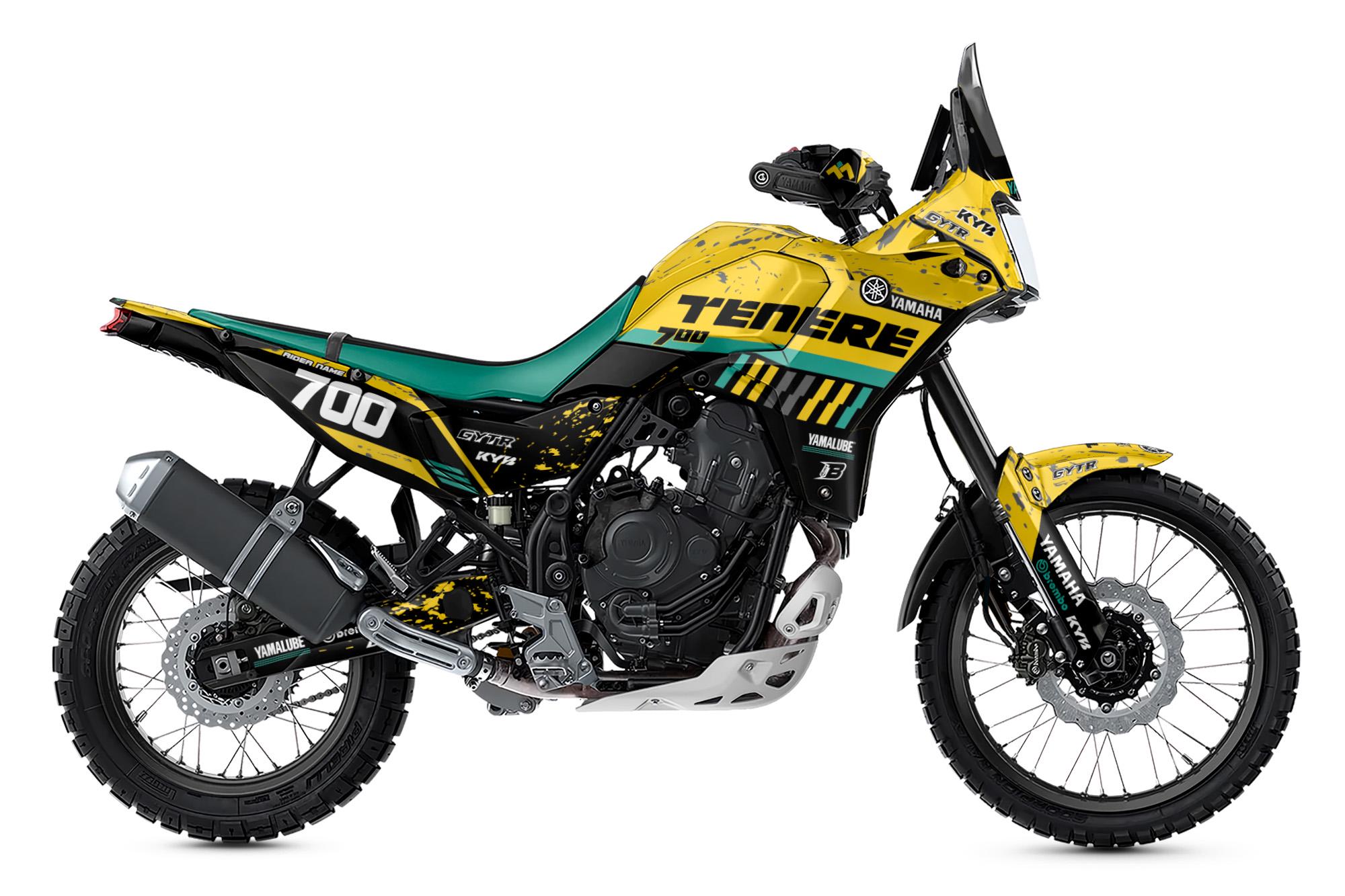 Yamaha Tenere 700 Full Graphics Kit With Riders Id. - Etsy