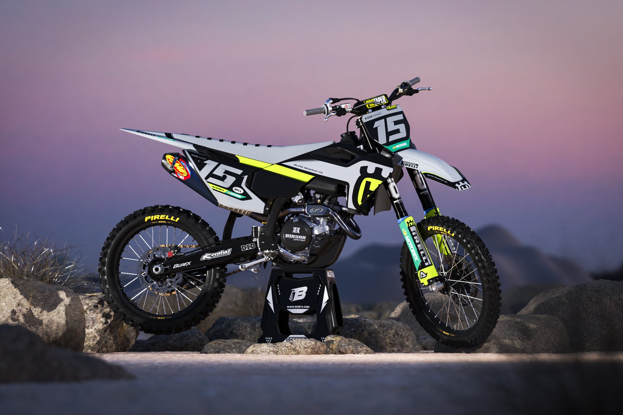 Husqvarna Fc-tc Fe-te 125-450 2023-2024 Full Graphics Kit With