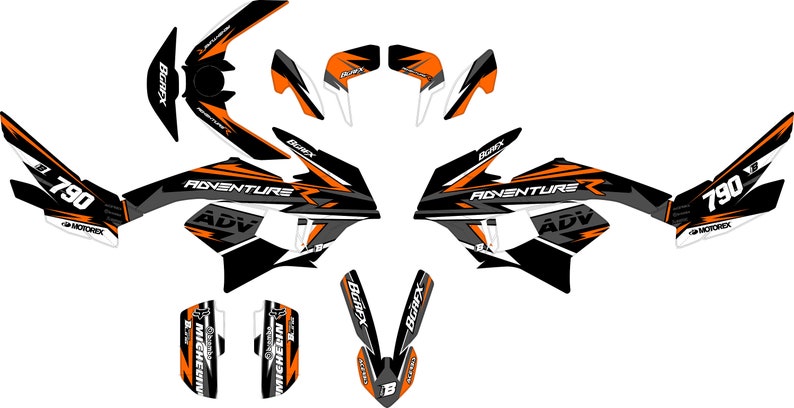 KTM ADVENTURE R 790-890 2018-2022 Full Graphics Kit With Riders Id. - Etsy