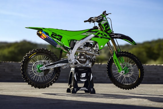 Kit Plastique Acerbis Kawasaki 250 KX 21-22 Noir Brillant - Pièces