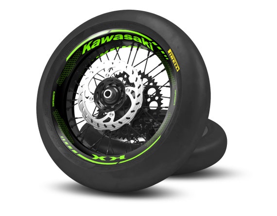 KIT STRISCE ADESIVE VERDI compatibili per CERCHI 17 MOTO KAWASAKI Z650