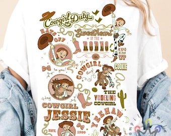 Toy Story Cowgirl on Duty PNG, You've Got A Friend In Me Shirt Design, Jessie Cartoon Png for Shirt, Friendship Png, Family Vacation Trip