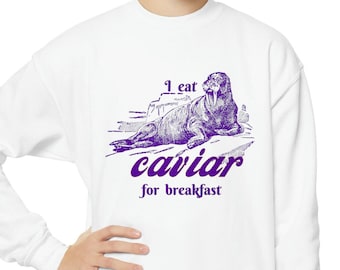 Sudadera divertida para niños, camiseta Bougie para niños, niños del Upper East Side, caviar para desayunar
