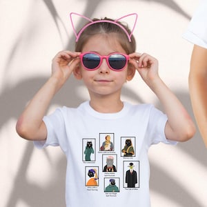 Famous Artworks as Cats KIDS, Matching Mom Dad,Cat Tshirt, Animal Clothing for Children, Cat Lover Gifts, T Shirt for Kids, Cute Kids Shirt