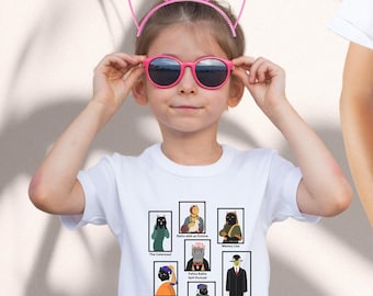 Famous Artworks as Cats KIDS, Matching Mom Dad,Cat Tshirt, Animal Clothing for Children, Cat Lover Gifts, T Shirt for Kids, Cute Kids Shirt