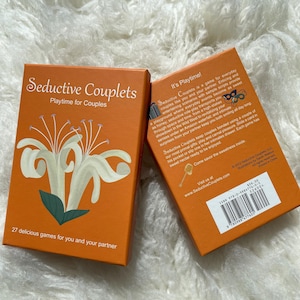 Seductive Couplets Game deck Cards,Sexy Date Night Anniversary Gift Wedding Engagement Husband Wife Gift for Couple Couples Games Funny Card