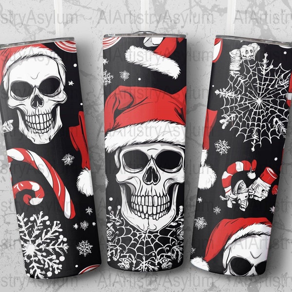 Spooky Christmas Tumbler Wrap, png, 20oz Sublimation Skinny Straight Tumbler Designs, Digital Download PNG