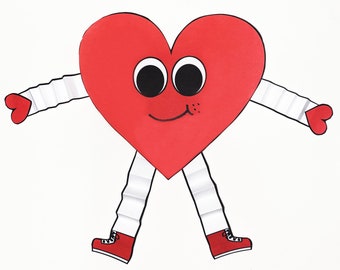 Valentine's Heart Pal Paper Craft